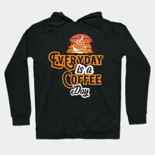 Everyday is a coffee day Brown Sport Latte Caffeine Lover Hoodie